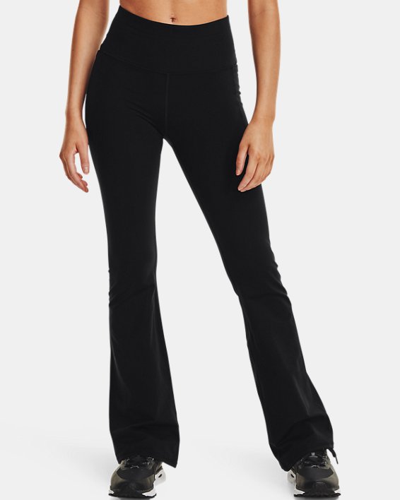 Women's UA Meridian Flare Pants, Black, pdpMainDesktop image number 0
